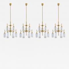 Holger Johansson Swedish Chandeliers in Brass and Glass by Holger Johansson - 1620950