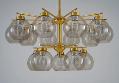 Holger Johansson Swedish Chandeliers in Brass and Glass by Holger Johansson - 2915908