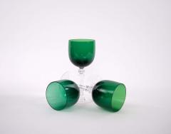 Holiday Green Crystal Tableware Barware Service 14 People - 2942325