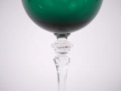 Holiday Green Crystal Tableware Barware Service 14 People - 2942329