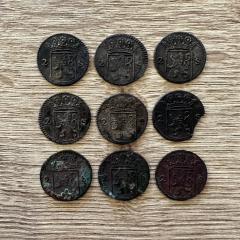 Holland VOC Akerendam 2 stuiver 1724 treasure - 4780243
