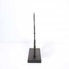 Holly Hunt Mid Century Modernist Bi Disc Sculpture in Black Sandstone by Holly Hunt - 4654295