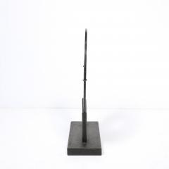 Holly Hunt Mid Century Modernist Bi Disc Sculpture in Black Sandstone by Holly Hunt - 4654297