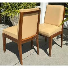 Holly Hunt Pair of Holly Hunt Hampton Modern Designer Leather Dining or Side Chairs - 3561328