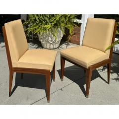 Holly Hunt Pair of Holly Hunt Hampton Modern Designer Leather Dining or Side Chairs - 3561368