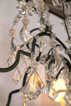 Holly Hunt Wrought Iron Crystal Chandelier - 3439318
