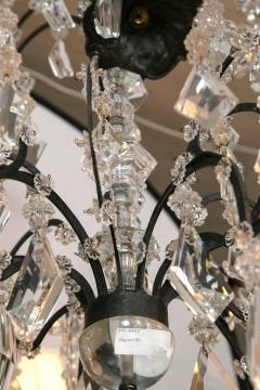 Holly Hunt Wrought Iron Crystal Chandelier - 3439319