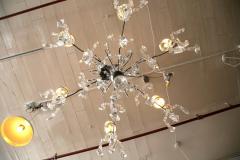Holly Hunt Wrought Iron Crystal Chandelier - 3439321