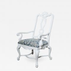 Hollywood Glam White Lacquered Armchair - 1803918