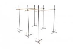 Hollywood Regency Bespoke Clothing Rack in Wrought Iron and Brass 2018 - 939885