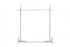 Hollywood Regency Bespoke Clothing Rack in Wrought Iron and Brass 2018 - 939887