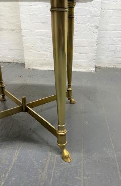 Hollywood Regency Brass and Carrara Marble Table - 2027717