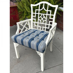 Hollywood Regency Chinese Chippendale Arm Chair - 3511207