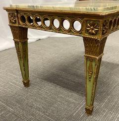 Hollywood Regency Coffee Table by Maison Jansen Marble Top Painted  - 2918205