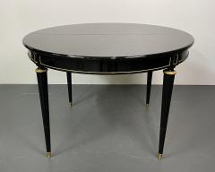 Hollywood Regency Ebony Dining Table by Maison Gouff Paris France Lacquer - 2945208