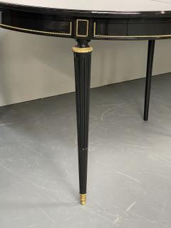 Hollywood Regency Ebony Dining Table by Maison Gouff Paris France Lacquer - 2945214
