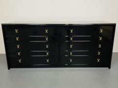 Hollywood Regency Ebony Dresser or Chest Paul Frankl John Stuart Refinished - 2887359