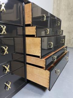 Hollywood Regency Ebony Dresser or Chest Paul Frankl John Stuart Refinished - 2887370