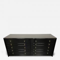 Hollywood Regency Ebony Dresser or Chest Paul Frankl John Stuart Refinished - 2890890