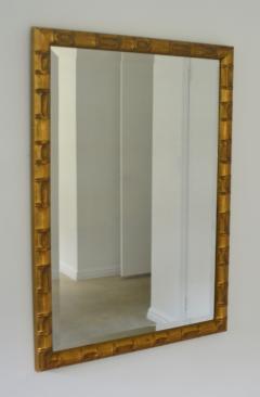 Hollywood Regency Faux Bamboo Giltwood Wall Mirror - 2740920