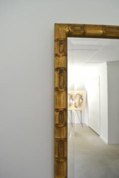 Hollywood Regency Faux Bamboo Giltwood Wall Mirror - 2740923
