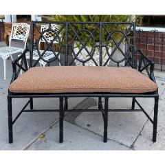 Hollywood Regency Faux Bamboo Loveseat Sofa Settee - 4488911