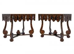 Hollywood Regency Faux Tortoise Shell End Tables or Oversized Night Stands - 3442559