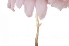 hollywood regency feather lamp