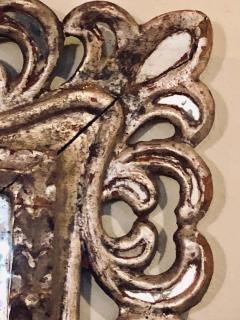 Hollywood Regency French Silvered Leaf Wall or Console Mirror - 1292149