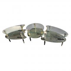 Hollywood Regency Goran 3 Part Glass Marble Cocktail Table - 4606965