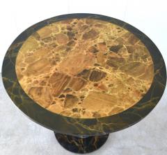 Hollywood Regency Hand painted Faux Marble Center Hall Side Table - 1647784