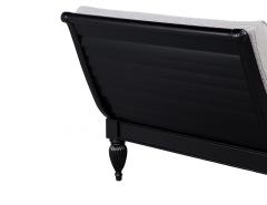 Hollywood Regency Italian Style Daybed Lounger in Black - 4220494