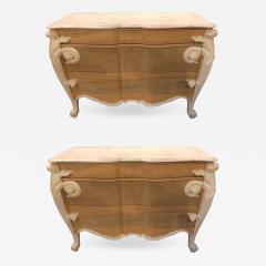 Hollywood Regency Louis XV Commode Nightstands or Dressers by Casaragi a Pair - 1241997