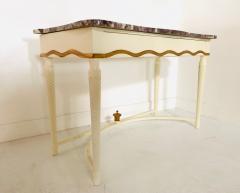 Hollywood Regency Marble Top Console - 1130530