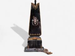 Hollywood Regency Opaline Bronze Painted Table Lamps France 1920s - 4212492
