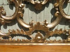 Hollywood Regency Ornate Cast Metal Antique Italian Gilded King Size Headboard - 1592645