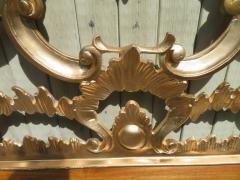 Hollywood Regency Ornate Cast Metal Antique Italian Gilded King Size Headboard - 1592655