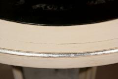 Hollywood Regency Paint Decorated Mirrored Side End or Lamp Tables a Pair - 2978670