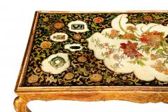 Hollywood Regency Painted Polychromed Low Coffee Table ca 1940 - 4501242