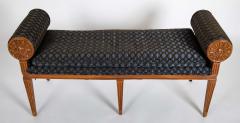 Hollywood Regency Satinwood Bench - 4756368