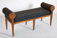 Hollywood Regency Satinwood Bench - 4757481