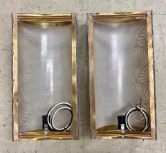 Hollywood Regency Style Brass Wall Lantern or Sconce a Pair - 3809365