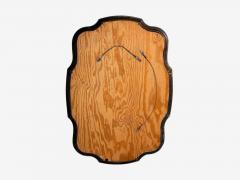 Hollywood Regency Style Bronze Scalloped Wall Mirror USA 1950s - 4387841