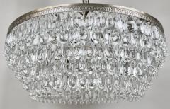 Hollywood Regency Style Circular Cascade Design Crystal Chandelier - 3851603