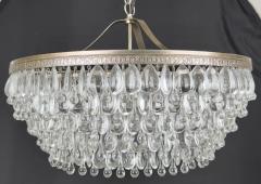 Hollywood Regency Style Circular Cascade Design Crystal Chandelier - 3851608