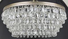 Hollywood Regency Style Circular Cascade Design Crystal Chandelier - 3851611