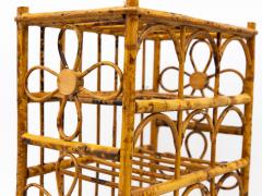 Hollywood Regency Style Faux Bamboo Wine Rack 1970s USA - 3701615