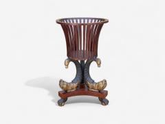 Hollywood Regency Style Mahogany Parcel Gilt Cellarette England 19th c  - 4289538