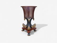 Hollywood Regency Style Mahogany Parcel Gilt Cellarette England 19th c  - 4289540