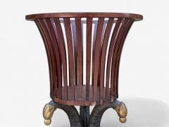 Hollywood Regency Style Mahogany Parcel Gilt Cellarette England 19th c  - 4289541